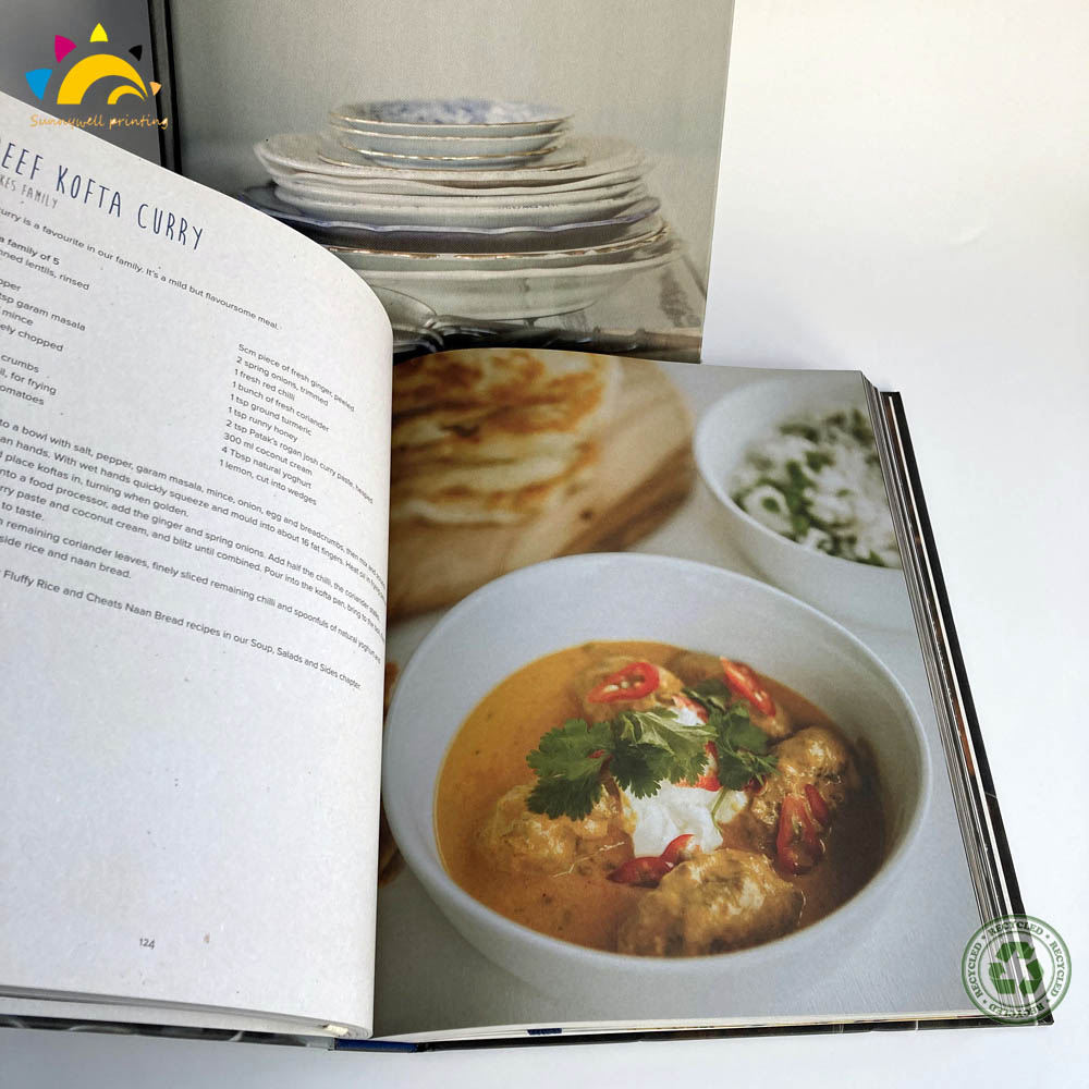 Casebound Recipe Book Cook Sách in
