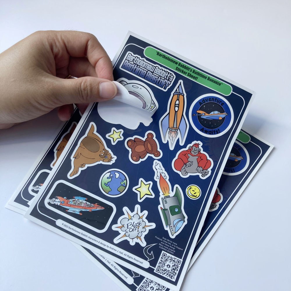 In nhãn dán trẻ em bằng sách