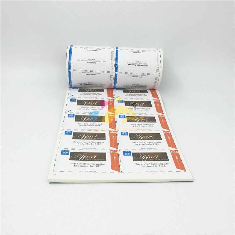 Coupon Brochure Conpon Book Tear Off Lines Lines Factory