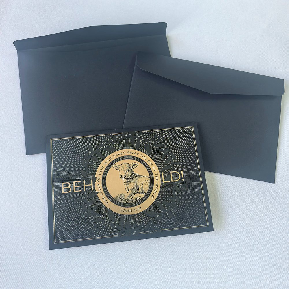 Thư mục thiệp Giáng sinh với phong bì thiết kế tùy chỉnh